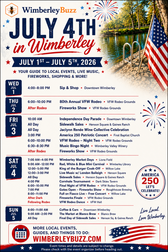 2026 4th of July in Wimberley