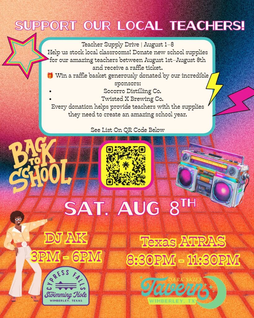 wb cypressfalls teacher supply drive