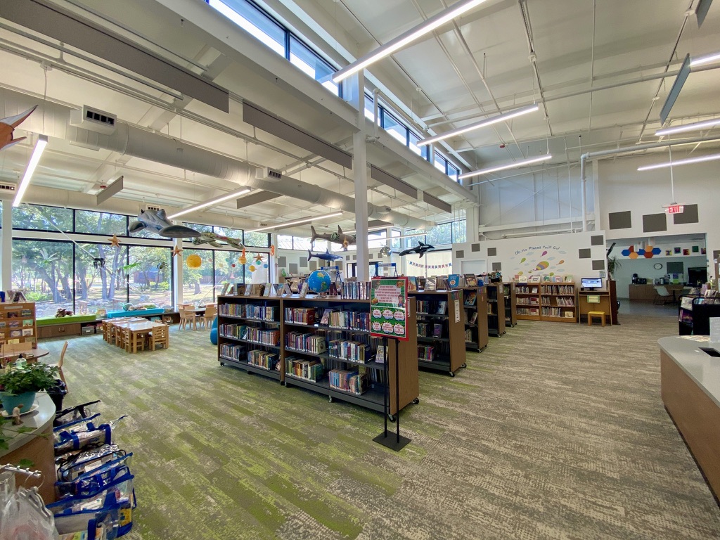 Wimberley Village Library Kids section books