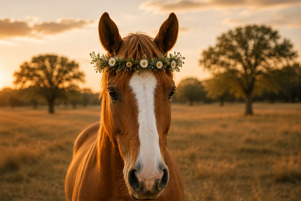 fall+flower+crowns+for+you+and+the+horses